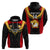 Custom Papua New Guinea Rugby Hoodie Port Moresby Vipers PNG Polynesian Pattern LT14 - Polynesian Pride