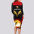 Custom Papua New Guinea Rugby Long Sleeve Bodycon Dress Port Moresby Vipers PNG Polynesian Pattern LT14 - Polynesian Pride