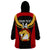 Custom Papua New Guinea Rugby Wearable Blanket Hoodie Port Moresby Vipers PNG Polynesian Pattern LT14 - Polynesian Pride