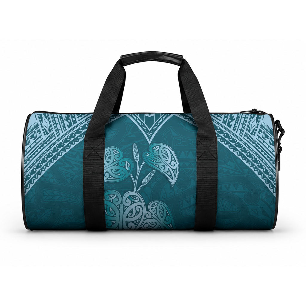Cyan New Zealand Kawakawa Maori Ngaru Duffle Bag LT14 One size Cyan - Polynesian Pride
