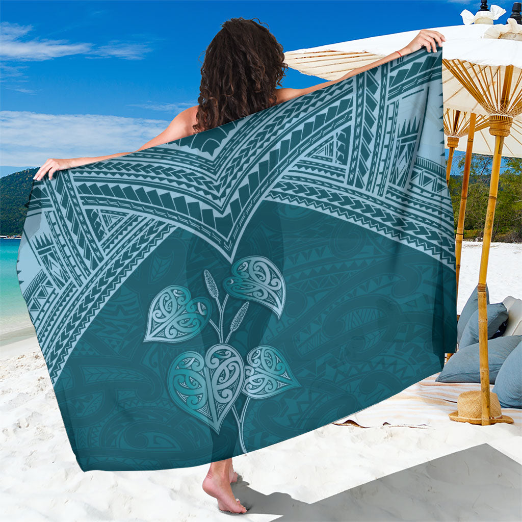 Cyan New Zealand Kawakawa Maori Ngaru Sarong