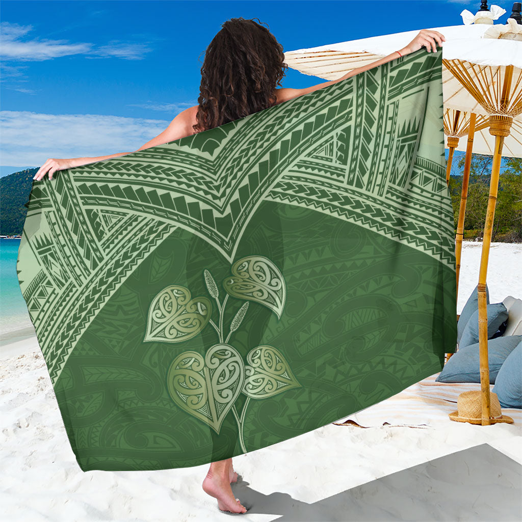 Green New Zealand Kawakawa Maori Ngaru Sarong