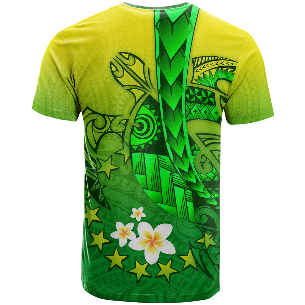 Kia Orana Cook Islands T Shirt Kuki Airani Tattoo Pattern With Sea Turtle LT14 - Polynesian Pride