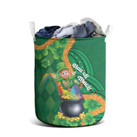 St Patrick's Day Hawaii Laundry Basket Hauoli Maoli Funny Shaka Leprechaun