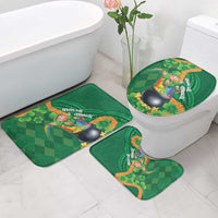 St Patrick's Day Hawaii Bathroom Set Hauoli Maoli Funny Shaka Leprechaun