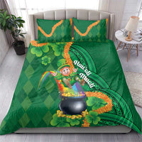 St Patrick's Day Hawaii Bedding Set Hauoli Maoli Funny Shaka Leprechaun LT14 - Polynesian Pride