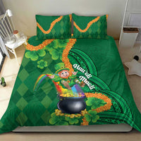 St Patrick's Day Hawaii Bedding Set Hauoli Maoli Funny Shaka Leprechaun LT14 - Polynesian Pride