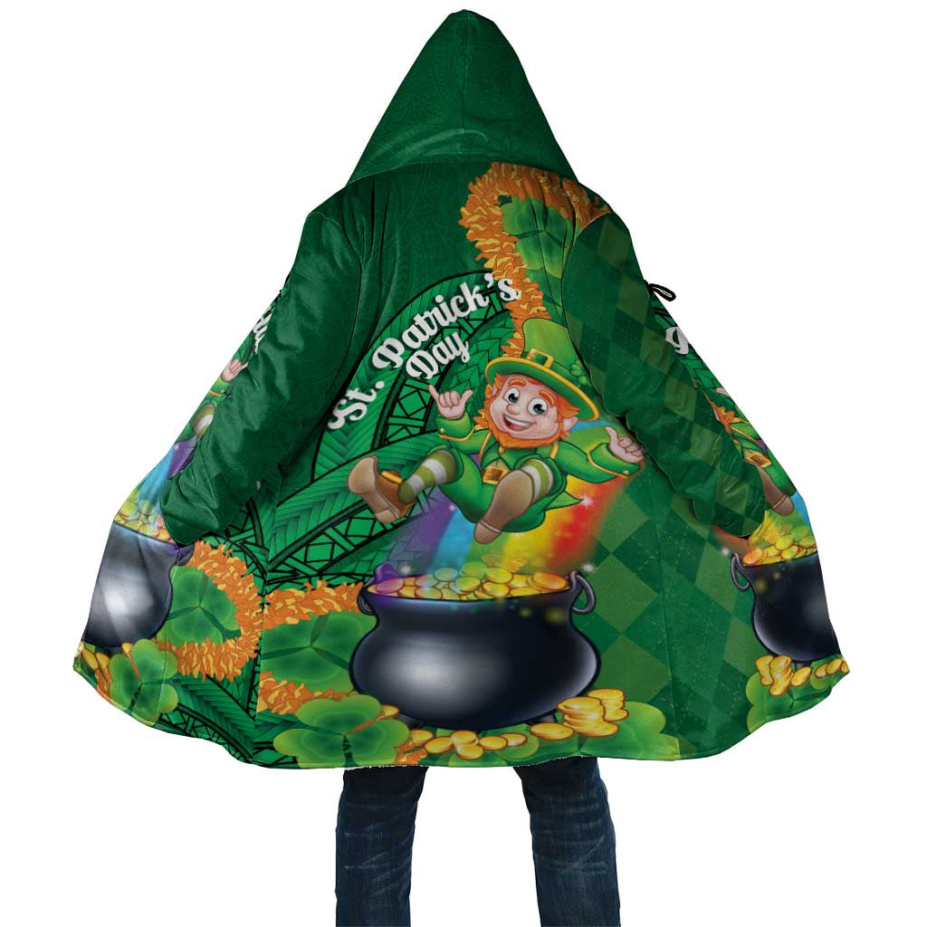 St Patrick's Day Hawaii Cloak Hauoli Maoli Funny Shaka Leprechaun