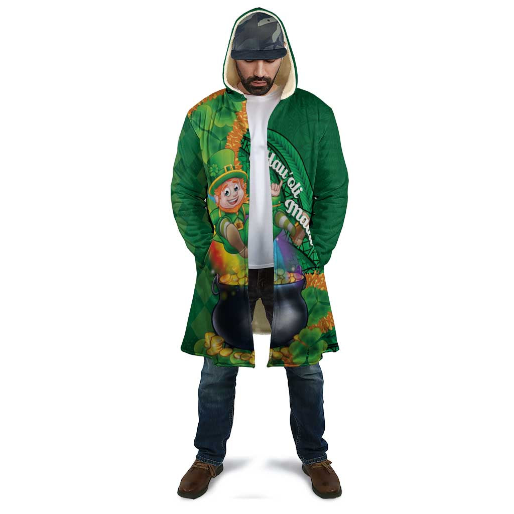 St Patrick's Day Hawaii Cloak Hauoli Maoli Funny Shaka Leprechaun
