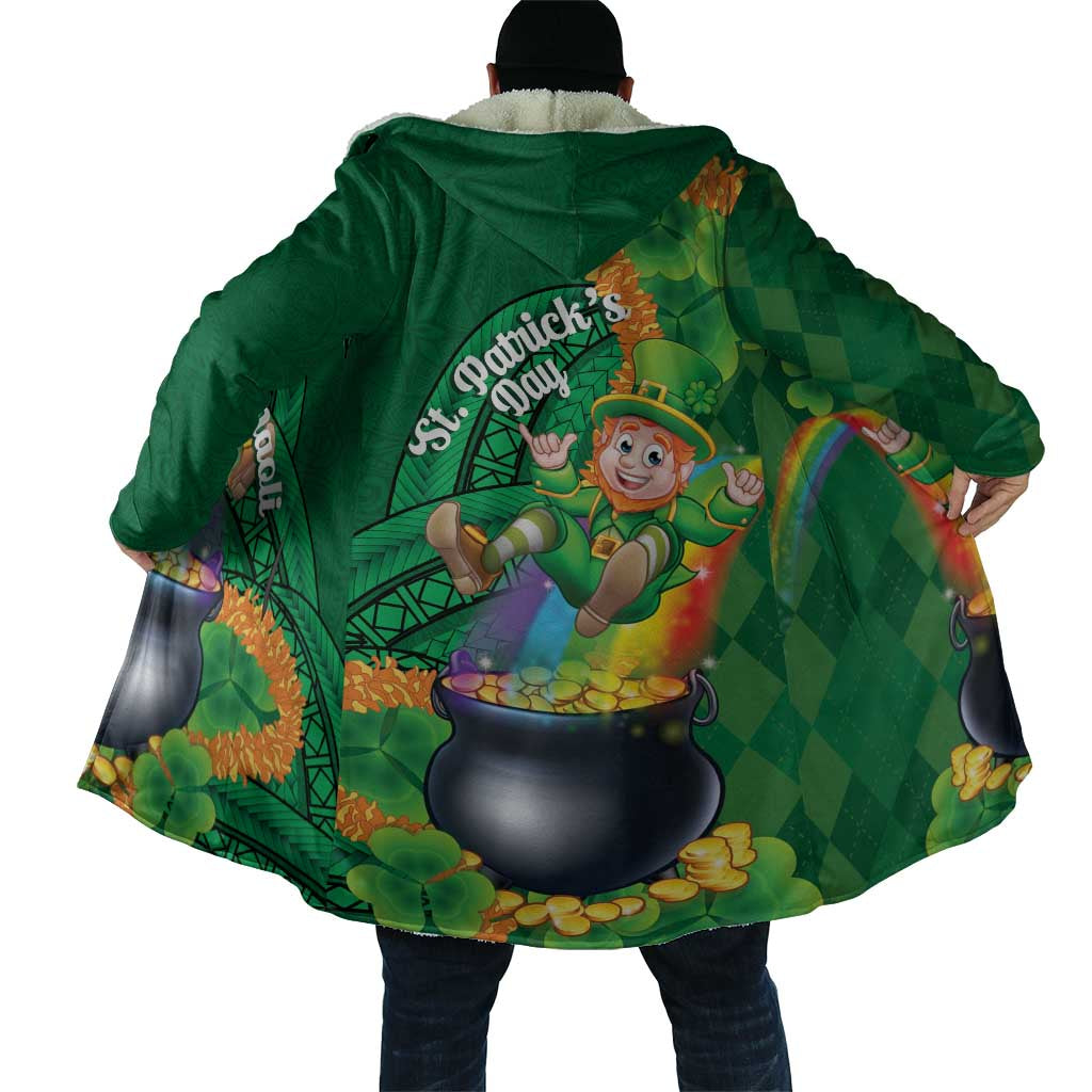 St Patrick's Day Hawaii Cloak Hauoli Maoli Funny Shaka Leprechaun