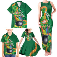 St Patrick's Day Hawaii Family Matching Tank Maxi Dress and Hawaiian Shirt Hauoli Maoli Funny Shaka Leprechaun LT14 - Polynesian Pride