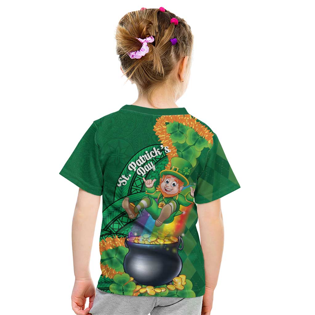 St Patrick's Day Hawaii Kid T Shirt Hauoli Maoli Funny Shaka Leprechaun