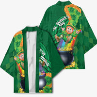St Patrick's Day Hawaii Kimono Hauoli Maoli Funny Shaka Leprechaun