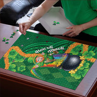 St Patrick's Day Hawaii Puzzle Hauoli Maoli Funny Shaka Leprechaun