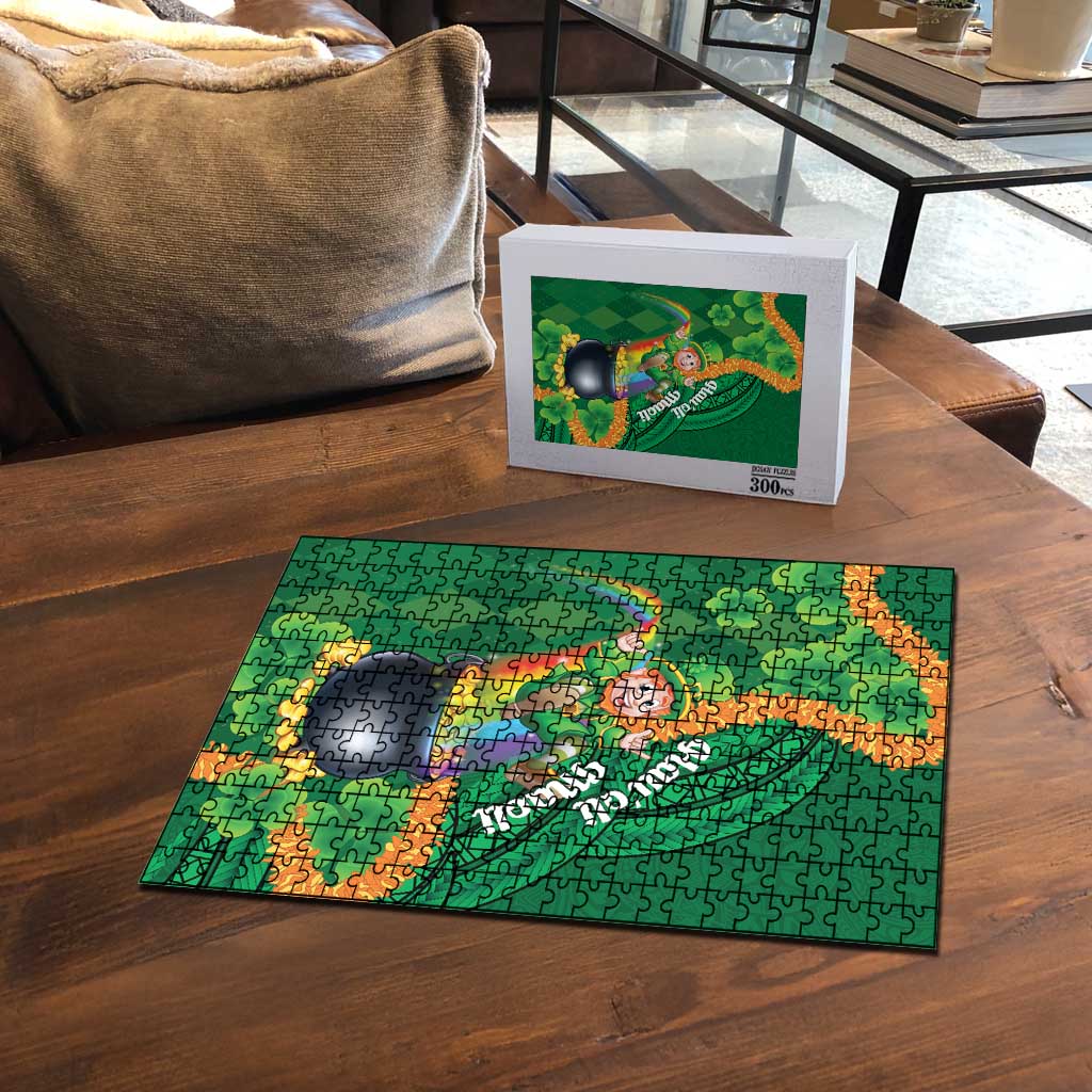 St Patrick's Day Hawaii Puzzle Hauoli Maoli Funny Shaka Leprechaun