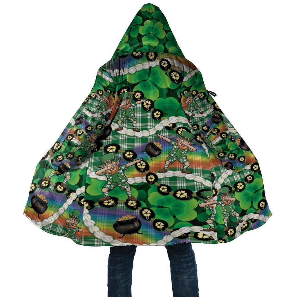 St Patrick's Day Palaka Hawaii Cloak Kukui Nut Pikake Lei Shamrock Dabbing Leprechaun