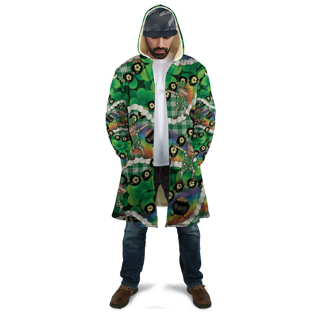 St Patrick's Day Palaka Hawaii Cloak Kukui Nut Pikake Lei Shamrock Dabbing Leprechaun