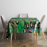 St Patrick's Day Palaka Hawaii Tablecloth Kukui Nut Pikake Lei Shamrock Dabbing Leprechaun LT14 - Polynesian Pride