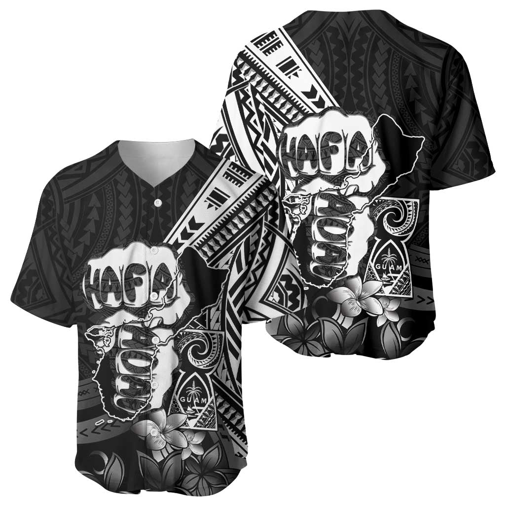 Hafa Adai Guam Discovery Day Baseball Jersey Chamorro Latte Stone Hand Black Version