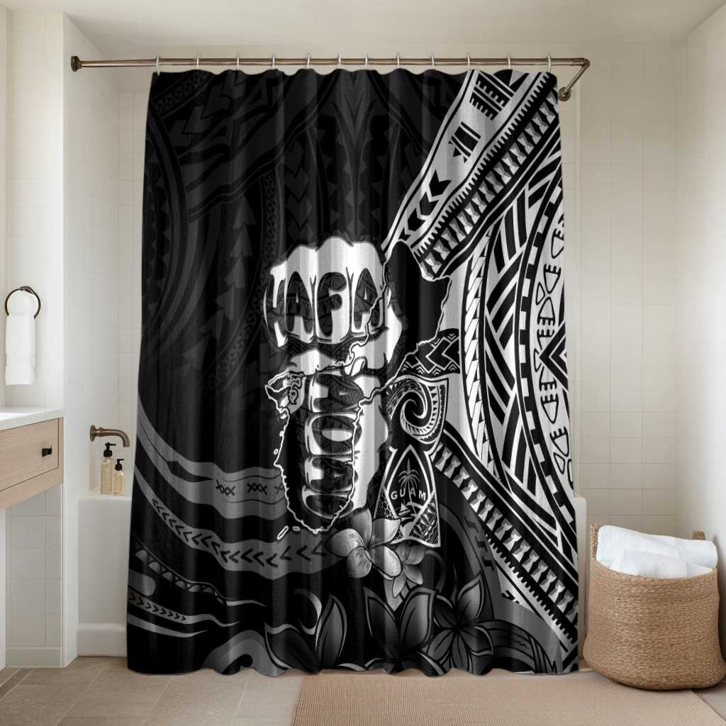 Hafa Adai Guam Discovery Day Bathroom Set Chamorro Latte Stone Hand Black Version