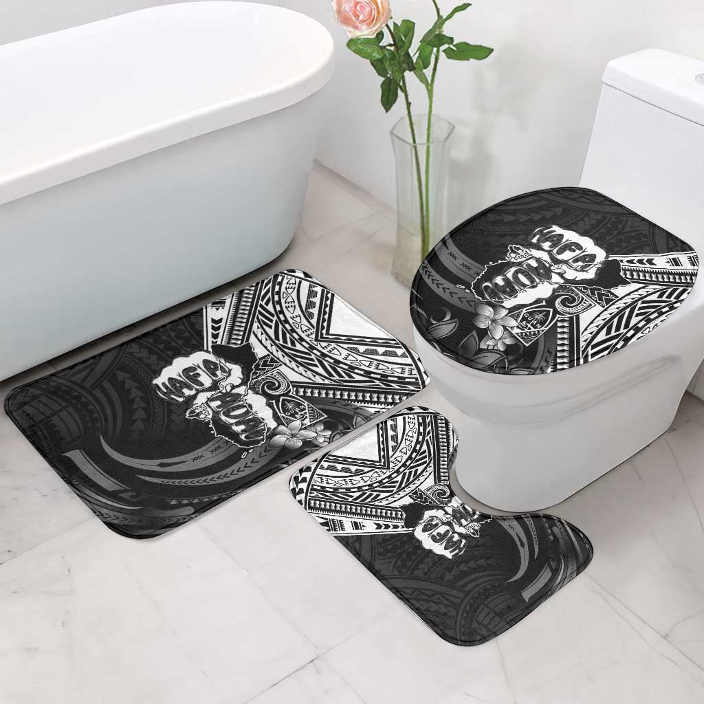 Hafa Adai Guam Discovery Day Bathroom Set Chamorro Latte Stone Hand Black Version