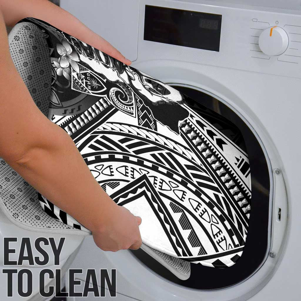 Hafa Adai Guam Discovery Day Bathroom Set Chamorro Latte Stone Hand Black Version