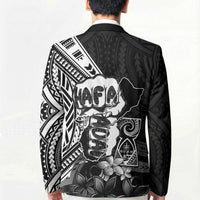 Hafa Adai Guam Discovery Day Blazer Chamorro Latte Stone Hand Black Version LT14 - Polynesian Pride
