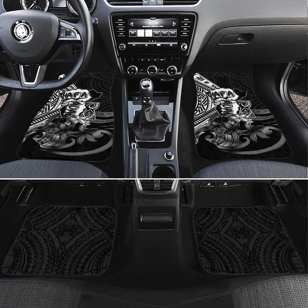 Hafa Adai Guam Discovery Day Car Mats Chamorro Latte Stone Hand Black Version