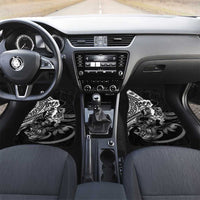 Hafa Adai Guam Discovery Day Car Mats Chamorro Latte Stone Hand Black Version