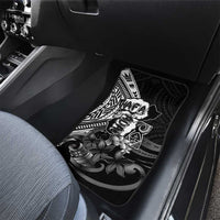 Hafa Adai Guam Discovery Day Car Mats Chamorro Latte Stone Hand Black Version