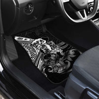 Hafa Adai Guam Discovery Day Car Mats Chamorro Latte Stone Hand Black Version