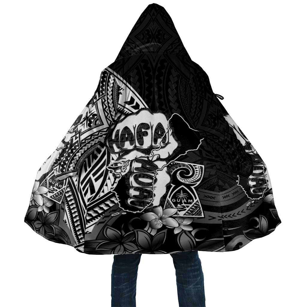 Hafa Adai Guam Discovery Day Cloak Chamorro Latte Stone Hand Black Version