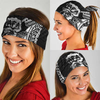 Hafa Adai Guam Discovery Day Neck Gaiter Chamorro Latte Stone Hand Black Version LT14 - Polynesian Pride