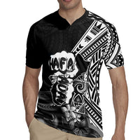 Hafa Adai Guam Discovery Day Rugby Jersey Chamorro Latte Stone Hand Black Version LT14 - Polynesian Pride