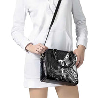 Hafa Adai Guam Discovery Day Shoulder Handbag Chamorro Latte Stone Hand Black Version LT14 - Polynesian Pride