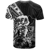Hafa Adai Guam Discovery Day T Shirt Chamorro Latte Stone Hand Black Version