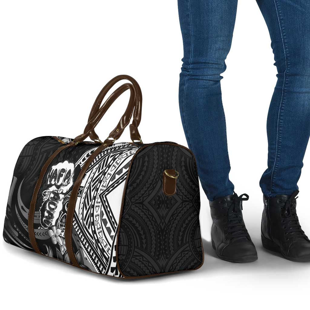 Hafa Adai Guam Discovery Day Travel Bag Chamorro Latte Stone Hand Black Version