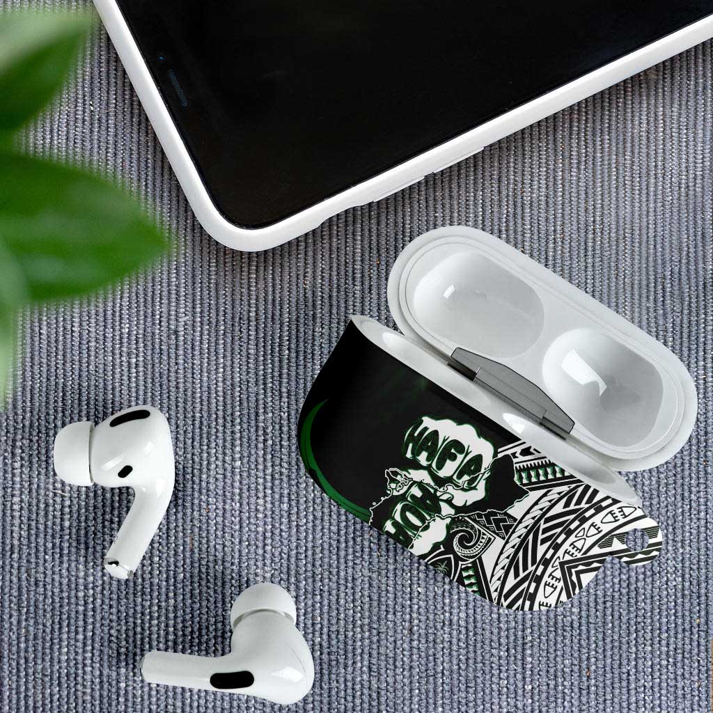 Hafa Adai Guam Discovery Day AirPods Case Chamorro Latte Stone Hand Green Version LT14 - Polynesian Pride