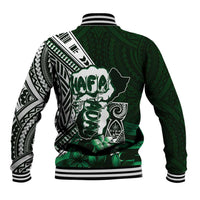 Hafa Adai Guam Discovery Day Baseball Jacket Chamorro Latte Stone Hand Green Version