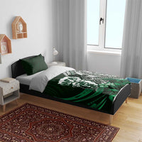 Hafa Adai Guam Discovery Day Bedding Set Chamorro Latte Stone Hand Green Version