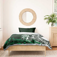 Hafa Adai Guam Discovery Day Bedding Set Chamorro Latte Stone Hand Green Version