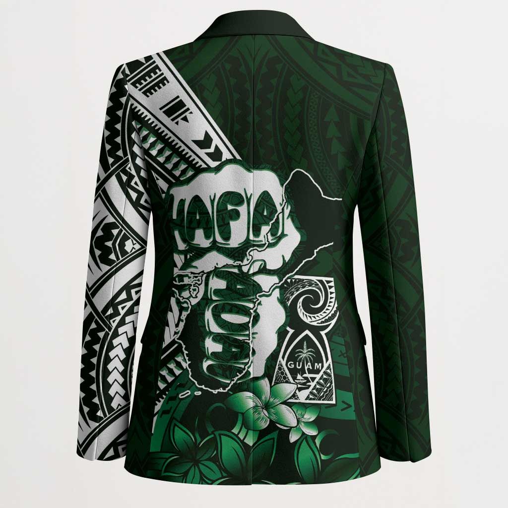 Hafa Adai Guam Discovery Day Blazer Chamorro Latte Stone Hand Green Version