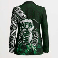 Hafa Adai Guam Discovery Day Blazer Chamorro Latte Stone Hand Green Version