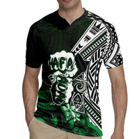 Hafa Adai Guam Discovery Day Rugby Jersey Chamorro Latte Stone Hand Green Version