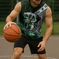 Hafa Adai Guam Discovery Day Sleeveless Hoodie Chamorro Latte Stone Hand Green Version