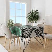 Hafa Adai Guam Discovery Day Tablecloth Chamorro Latte Stone Hand Green Version
