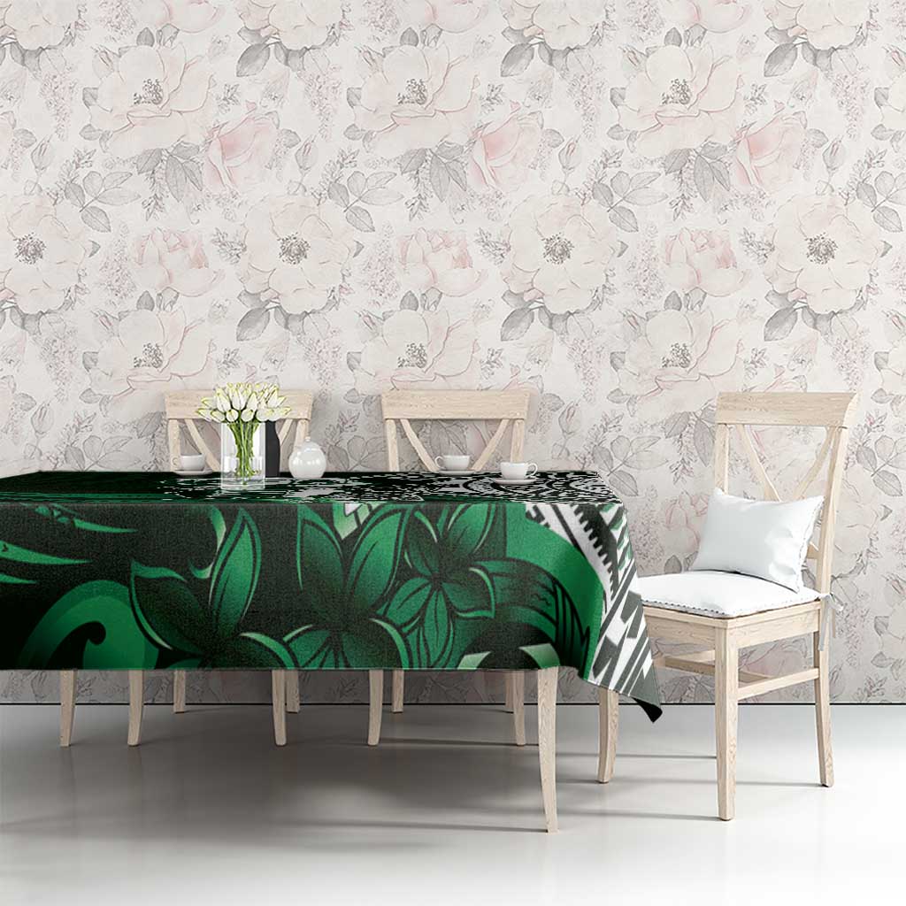 Hafa Adai Guam Discovery Day Tablecloth Chamorro Latte Stone Hand Green Version