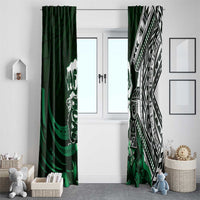 Hafa Adai Guam Discovery Day Window Curtain Chamorro Latte Stone Hand Green Version