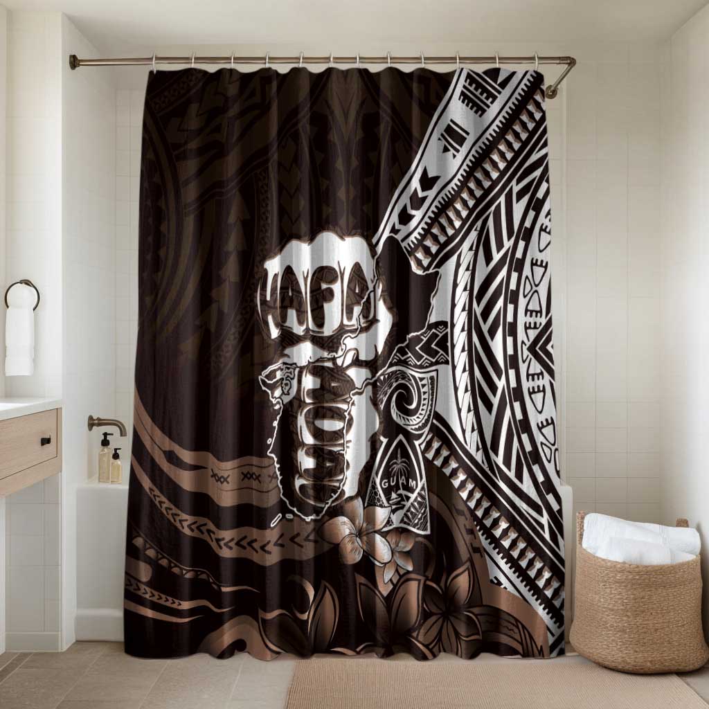 Hafa Adai Guam Discovery Day Bathroom Set Chamorro Latte Stone Hand Brown Version