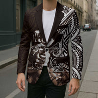 Hafa Adai Guam Discovery Day Blazer Chamorro Latte Stone Hand Brown Version